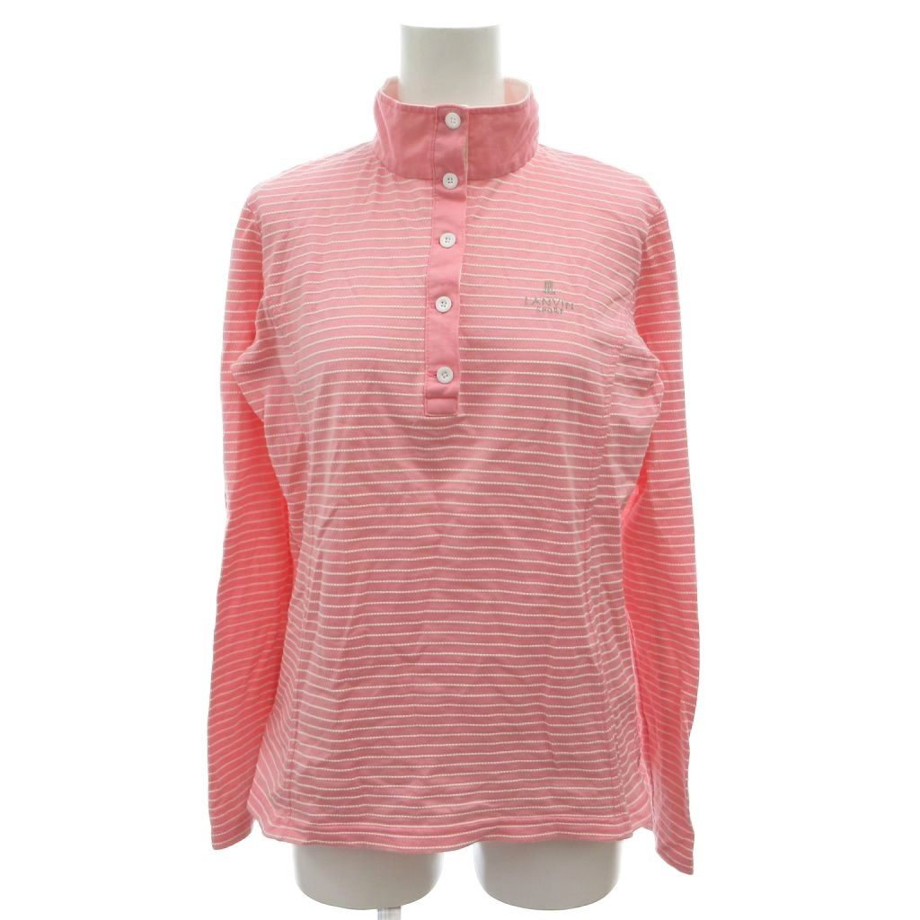 【中古】ランバン スポール LANVIN SPORT ポロシャツ 40 ピンク ボーダー柄 スタンドカラー 長袖 /NU ■ECF006 レディース 【ベクトル 古着】 260623ブランドランバン スポール LANVIN SPORT表記サイズ40実寸サイズ肩幅：37cm　身幅：46cm　着丈：54cm　袖丈：58cm　　素材本体：綿、ナイロン、ポリウレタン 別布：綿 メッシュ：ポリエステル色ピンク状態若干の使用感はございますが、特筆するようなダメージはなく、比較的きれいなお品です。 ※あくまでも中古品ですので、掲載写真や記載内容をご確認いただき、ご理解の上ご購入ください。付属品付属品なし、写真に写っている物が全てです。備考株式会社デザント こちらのお品物は店舗で保管しておらず、店頭販売出来かねます。（※お取り寄せも出来かねます）商品のお問い合わせの回答を休止しております。＊各商品ページの商品詳細等をご確認の上ご購入ください。【中古】ランバン スポール LANVIN SPORT ポロシャツ 40 ピンク ボーダー柄 スタンドカラー 長袖 /NU ■ECF006 レディース 【ベクトル 古着】 260623状態ランク　”A”詳細については、下記および「状態ランクについて」ページをご覧ください。未使用・新品の商品ほぼ新品同様の商品使用感が少なく、かなり状態の良い商品使用感はあるが、傷や汚れの少ない商品使用感の他、傷や汚れが見られる商品かなり大きな傷みがある難あり商品※S〜CランクはUSED品となりますので、使用感をご理解の上でご入札下さい。状態ランクについてinformationブランドランバン スポール LANVIN SPORT表記サイズ40実寸サイズ肩幅：37cm　身幅：46cm　着丈：54cm　袖丈：58cm　　素材本体：綿、ナイロン、ポリウレタン 別布：綿 メッシュ：ポリエステル色ピンク状態若干の使用感はございますが、特筆するようなダメージはなく、比較的きれいなお品です。 ※あくまでも中古品ですので、掲載写真や記載内容をご確認いただき、ご理解の上ご購入ください。付属品付属品なし、写真に写っている物が全てです。備考株式会社デザント こちらのお品物は店舗で保管しておらず、店頭販売出来かねます。（※お取り寄せも出来かねます）商品のお問い合わせの回答を休止しております。＊各商品ページの商品詳細等をご確認の上ご購入ください。本商品は一点物です他サイトや店舗にて販売している商品です。多少のお時間差にて欠品になることもございます。予めご了承頂ますようお願い致します。ベクトル・サイズガイドはこちらこの商品と同じブランドの商品を見る