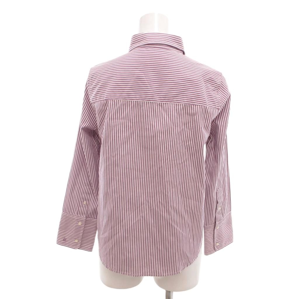 【中古】ミラオーウェン Mila Owen 美品 シャツ 0 紫 パープル 白 ホワイト ストライプ柄 ボタンダウンカラー 長袖 /IL ■ECG006 レディース 【ベクトル 古着】 260615 auc-vector-21036874 ブランド古着の買取販売ベクトル サンプル画像3