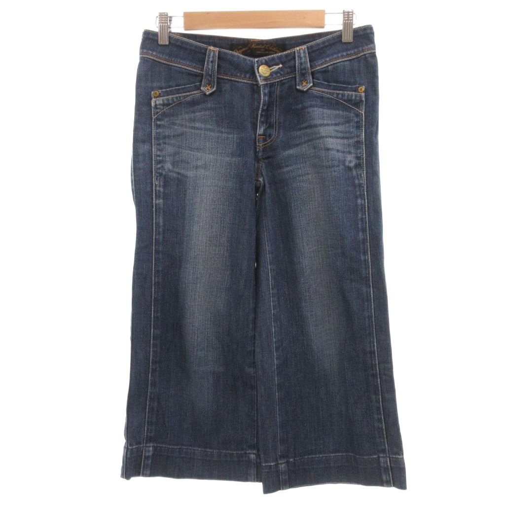 [Used] Levi's Ladies Style Denim Pants Jeans Size 27 Indigo Blue Wide Leg Cropped Length /NL ■ECG006 Women's [Vector Used Clothing] 260614