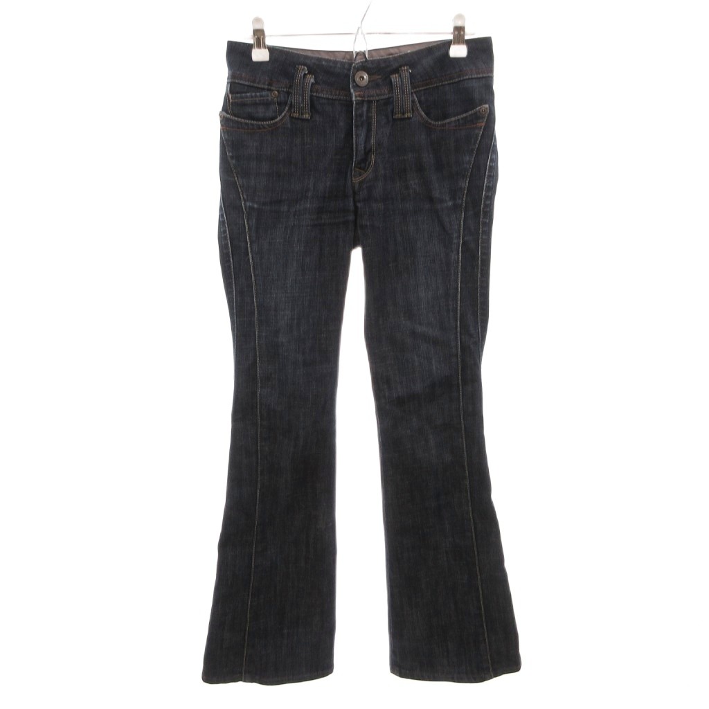 [Used] Sweet Camel Flare Denim Pants Jeans Size 58 Navy Full Length Plain Pocket Embroidery /TL ■ECF006 Women's [Vector Used Clothing] 260620