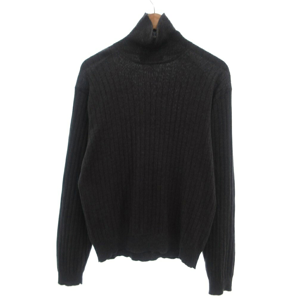 【中古】ブルックスブラザーズ BROOKS BROTHERS Est.1818 ヴィンテージ ニット セーター ハイネック 長袖 ウール L グレー /JS ■ECG007 メンズ 【ベクトル 古着】 260709