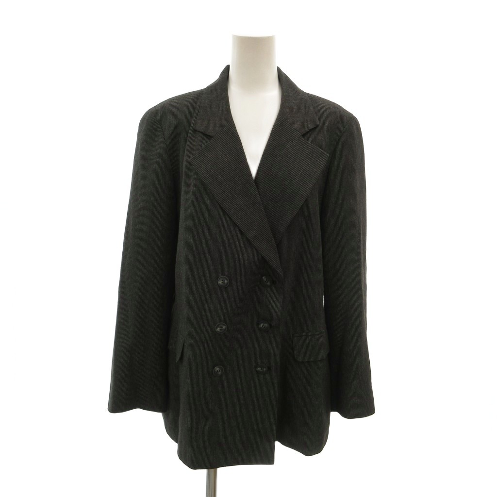 【中古】アニエスベー agnes b. テーラードジャケット ダブルブレスト ストライプ柄 長袖 2 黒 ブラック /NU ■ECG007 レディース 【ベクトル 古着】 260708ブランドアニエスベー agnes b.表記サイズ2実寸サイズ肩幅：41cm　身幅：51cm　着丈：67cm　袖丈：57cm　　素材表地：レーヨン、ポリエステル 裏地：キュプラ色黒 ブラック仕様総裏地 肩パッド入り ダブルブレスト 開き見せ センターベント状態・前面、袖に薄いシミあり ※全体的に中古品としての使用感とダメージがありますが、通常使用には支障のない商品です。 掲載写真や記載内容をご確認いただき、ご理解の上ご購入ください。付属品付属品なし、写真に写っている物が全てです。備考00020322 （株）アニエスベーサンライズ こちらのお品物は店舗で保管しておらず、店頭販売出来かねます。（※お取り寄せも出来かねます）商品のお問い合わせの回答を休止しております。＊各商品ページの商品詳細等をご確認の上ご購入ください。【中古】アニエスベー agnes b. テーラードジャケット ダブルブレスト ストライプ柄 長袖 2 黒 ブラック /NU ■ECG007 レディース 【ベクトル 古着】 260708状態ランク　”B”詳細については、下記および「状態ランクについて」ページをご覧ください。未使用・新品の商品ほぼ新品同様の商品使用感が少なく、かなり状態の良い商品使用感はあるが、傷や汚れの少ない商品使用感の他、傷や汚れが見られる商品かなり大きな傷みがある難あり商品※S〜CランクはUSED品となりますので、使用感をご理解の上でご入札下さい。状態ランクについてinformationブランドアニエスベー agnes b.表記サイズ2実寸サイズ肩幅：41cm　身幅：51cm　着丈：67cm　袖丈：57cm　　素材表地：レーヨン、ポリエステル 裏地：キュプラ色黒 ブラック仕様総裏地 肩パッド入り ダブルブレスト 開き見せ センターベント状態・前面、袖に薄いシミあり ※全体的に中古品としての使用感とダメージがありますが、通常使用には支障のない商品です。 掲載写真や記載内容をご確認いただき、ご理解の上ご購入ください。付属品付属品なし、写真に写っている物が全てです。備考00020322 （株）アニエスベーサンライズ こちらのお品物は店舗で保管しておらず、店頭販売出来かねます。（※お取り寄せも出来かねます）商品のお問い合わせの回答を休止しております。＊各商品ページの商品詳細等をご確認の上ご購入ください。本商品は一点物です他サイトや店舗にて販売している商品です。多少のお時間差にて欠品になることもございます。予めご了承頂ますようお願い致します。ベクトル・サイズガイドはこちらこの商品と同じブランドの商品を見る