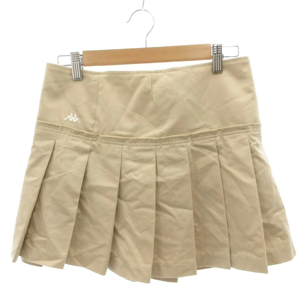 【中古】カッパ kappa 美品 プリーツスカート ミニ丈 ベルト付き M ベージュ /OB レディース 【ベクトル 古着】 260713 auc-vector-21110457 ブランド古着の買取販売ベクトル サンプル画像2