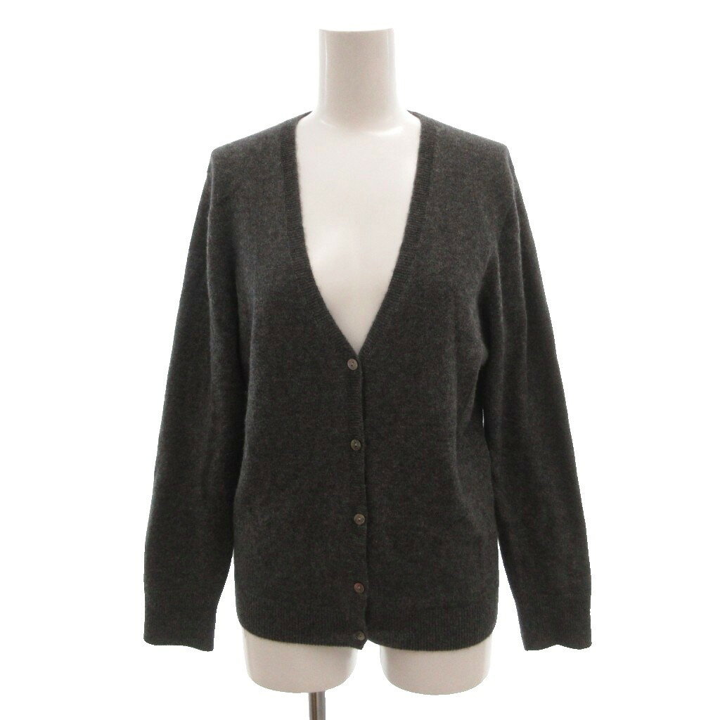 高島屋 TAKASHIMAYA カシミヤカーディガン ニット M グレー /JS ■ECF007 レディース  260711
