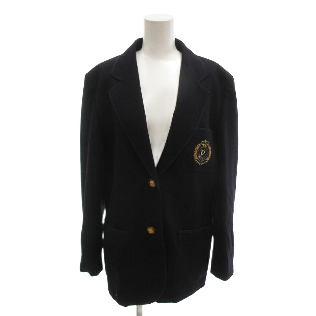 【中古】ピエールカルダン Pierre Cardin テーラードジャケット ブレザー 42 シングルブレスト 開き見せ 総裏地 金ボタン 刺繍デザイン 黒 ブラック /YF ■ECG007 レディース 【ベクトル 古着】 260714ブランドピエールカルダン Pierre Cardin表記サイズ42実寸サイズ肩幅：45cm　身幅：53cm　着丈：72cm　袖丈：57cm　　素材表地 毛 ポリアミド 裏地 アセテート ビスコース色黒 ブラック 仕様総裏地 開き見せ ポケット×3 肩パッド状態・裏地の脇付近にほつれがございます。 その他に目立ったダメージはなく、問題なくご使用いただける商品です。 ※あくまでも中古品ですので掲載写真や記載内容をご確認いただき、ご理解の上ご購入ください。付属品なし備考英語表記のため読み取り不可 こちらのお品物は店舗で保管しておらず、店頭販売出来かねます。（※お取り寄せも出来かねます）商品のお問い合わせの回答を休止しております。＊各商品ページの商品詳細等をご確認の上ご購入ください。【中古】ピエールカルダン Pierre Cardin テーラードジャケット ブレザー 42 シングルブレスト 開き見せ 総裏地 金ボタン 刺繍デザイン 黒 ブラック /YF ■ECG007 レディース 【ベクトル 古着】 260714状態ランク　”AB”詳細については、下記および「状態ランクについて」ページをご覧ください。未使用・新品の商品ほぼ新品同様の商品使用感が少なく、かなり状態の良い商品使用感はあるが、傷や汚れの少ない商品使用感の他、傷や汚れが見られる商品かなり大きな傷みがある難あり商品※S〜CランクはUSED品となりますので、使用感をご理解の上でご入札下さい。状態ランクについてinformationブランドピエールカルダン Pierre Cardin表記サイズ42実寸サイズ肩幅：45cm　身幅：53cm　着丈：72cm　袖丈：57cm　　素材表地 毛 ポリアミド 裏地 アセテート ビスコース色黒 ブラック 仕様総裏地 開き見せ ポケット×3 肩パッド状態・裏地の脇付近にほつれがございます。 その他に目立ったダメージはなく、問題なくご使用いただける商品です。 ※あくまでも中古品ですので掲載写真や記載内容をご確認いただき、ご理解の上ご購入ください。付属品なし備考英語表記のため読み取り不可 こちらのお品物は店舗で保管しておらず、店頭販売出来かねます。（※お取り寄せも出来かねます）商品のお問い合わせの回答を休止しております。＊各商品ページの商品詳細等をご確認の上ご購入ください。本商品は一点物です他サイトや店舗にて販売している商品です。多少のお時間差にて欠品になることもございます。予めご了承頂ますようお願い致します。ベクトル・サイズガイドはこちらこの商品と同じブランドの商品を見る