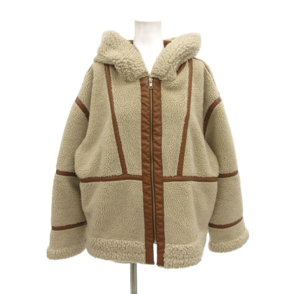 【中古】ミラオーウェン Mila Owen フリースジャケット ボア 0 白 ホワイト 茶 ブラウン フード ジップアップ フェイクレザー /NU ■ECF007 レディース 【ベクトル 古着】 260728 auc-vector-21150746 ブランド古着の買取販売ベクトル パッケージ画像