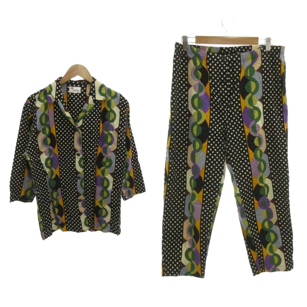 KENZO セットアップ ジャケット パンツ ベージュ メンズ ブランド 古着