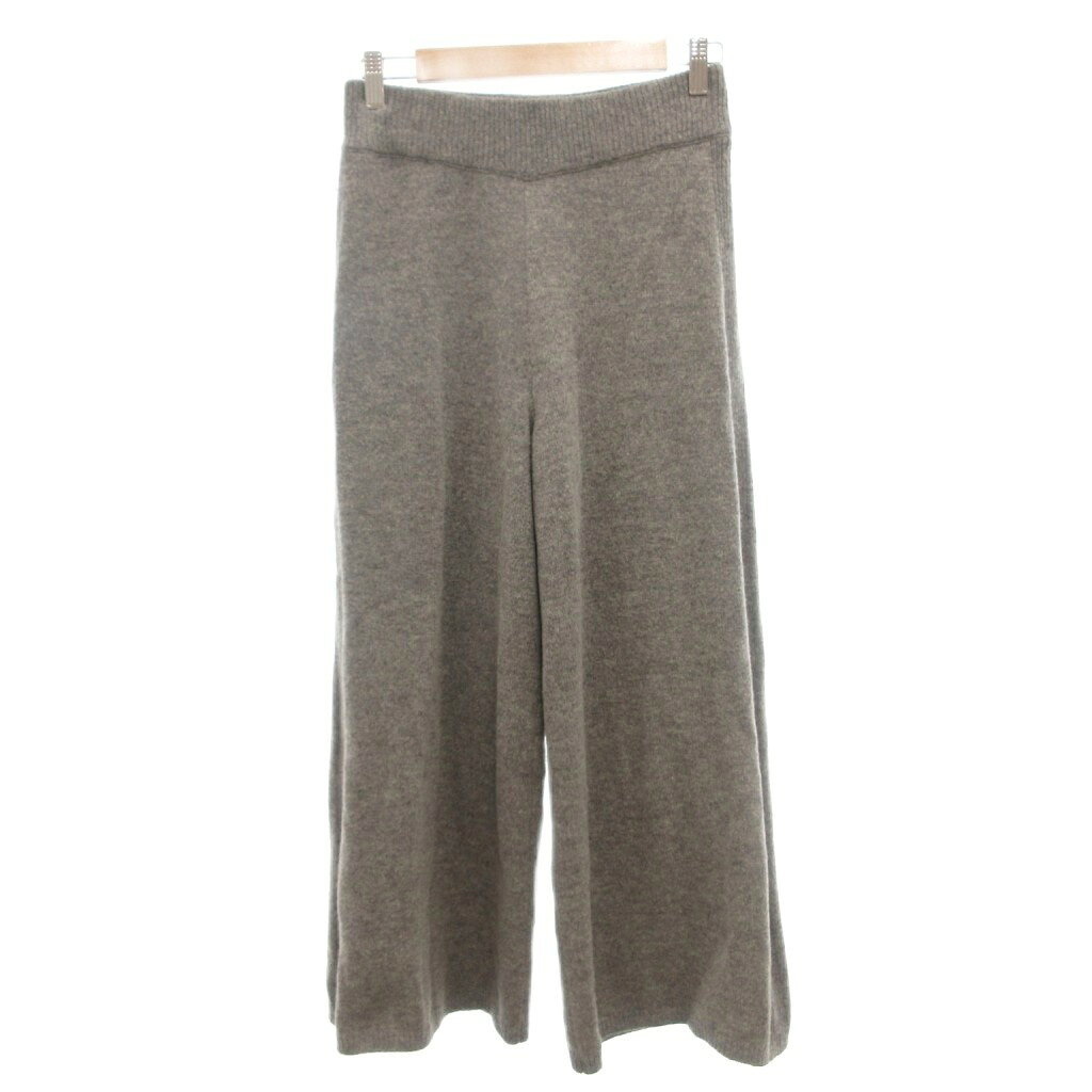 【中古】ミラオーウェン Mila Owen ニットワイドパンツ F 灰色 グレー ウール混 フルレングス ウエストゴム リブ付き /SC ■ECG009 レディース 【ベクトル 古着】 260925 auc-vector-21297434 ブランド古着の買取販売ベクトル パッケージ画像