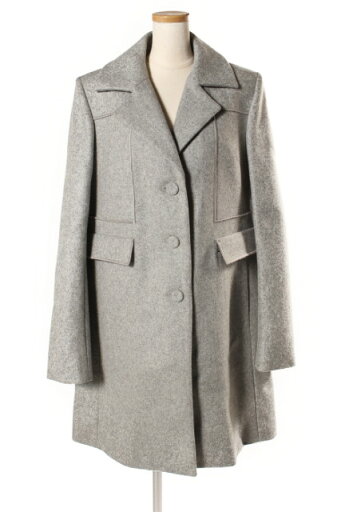 【中古】 カルヴェン CARVEN コート チェスター メルトン ウール 38 グレー /☆o0422 レディース 【ベクトル 古着】 190422 【中古】 カルヴェン CARVEN コート チェスター メルトン ウール 38 グレー /☆o0422 レディース 【ベクトル 古着】 190422