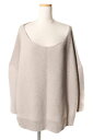 【中古】 ドゥーズィエムクラス DEUXIEME CLASSE 18SS ガーターアミ ボート プルオーバー セーター ニット ビッグシルエット ベージュ /mm0502 レディース 【ベクトル 古着】 190507