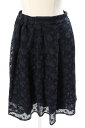 【中古】 ジルバイジルスチュアート JILL by JILLSTUART 17SS EMB-LACE ひざ丈 フレア スカート /km0516 レディース 【ベクトル 古着】 190516