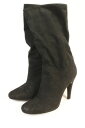 【中古】 ステラマッカートニー STELLA McCARTNEY ブーツ ルーズ ミディアム スエード 24.5 黒 ブラック /☆y0522 レディース 【ベクトル 古着】 190522