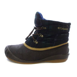 【中古】コロンビア Columbia チャケイピパックチャッカ2プラス CHAKEIPIPAC CHUKKA2 PLUS スノーブーツ ショート チェック柄 ロゴ 刺繍 US8 26cm マルチカラー YU3757-396 /XZ ■GY18 メンズ レディース 【ベクトル 古着】 240227