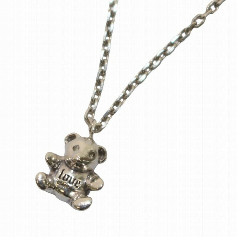 【中古】ガルニ GARNI LOVE BEAR ラヴ ベア ネックレス アクセサリー クマ ラインストーン シルバー925 /IR ■GY18 レディース 【ベクトル 古着】 240325