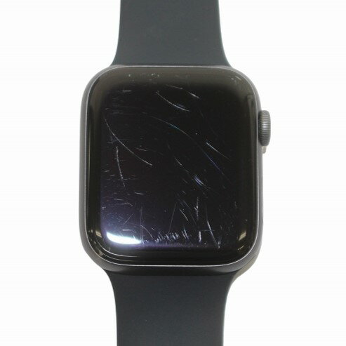 【中古】アップル Apple Watch Series4 44mm GPSモデル Bluetooth5.0 アップルウォッチ スペースグレイアルミニウムケース ブラックス..