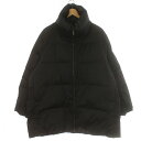 【中古】ユニクロ UNIQLO × ジルサンダー JIL SANDER +J ダウンボリュームジャケット アウター ジップアップ 3XL 黒 ブラック 211-443929 /IR ■GY35 メンズ 【ベクトル 古着】 240326