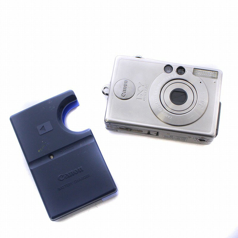 【中古】キャノン CANON コンパクト デジタルカメラ IXY DIGITAL 200a 充電器付き ジャンク品 シルバーカラー PC1022 /KW ■GY27 その他 【ベクトル 古着】 240407