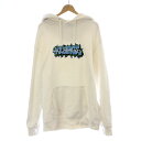 【中古】エクストララージ X-LARGE EMBROIDERY GRAFFITI HOODED SWEAT プルオーバーフードスウェット パーカー 長袖 ロゴ刺繍 XL 白 ホワイト 101203012019 /AQ ■GY11 メンズ 【ベクトル 古着】 240412