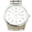【中古】オリエント ORIENT UG02-C0 腕時計 デイト クォーツ ウォッチ ステンレススチール SS シルバーカラー 白文字盤 /MN1 ■GY99 ...