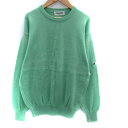 【中古】ブラック&ホワイト BLACK&WHITE SPORTSWEAR ゴルフウェア ニット 長袖 ロゴ M 緑 グリーン /SM20 ■GY18 メンズ 【...
