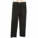 【中古】リー LEE ブラックデニムパンツ ジーンズ ストレート ジップフライ 31 黒 ブラック /GV メンズ 【ベクトル 古着】 250304(4)