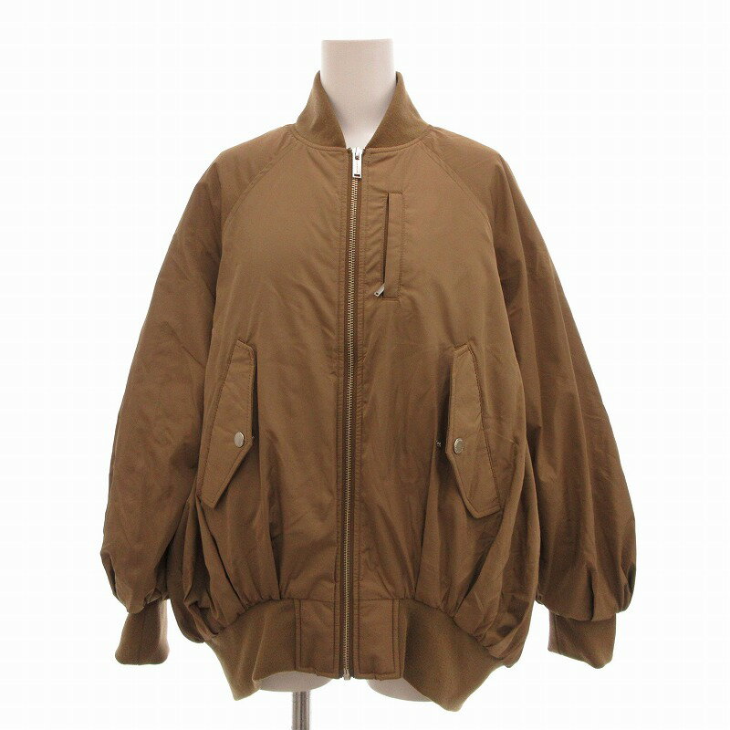 【中古】ジーユー GU UNDERCOVER 美品 MA-1 中綿 オーバーサイズ S 茶 ブラウン /UO レディース 【ベクトル 古着】 250305