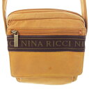 【中古】ニナリッチ NINA RICCI ショルダーバッグ キャンバス レザー 革 ロゴ 茶 ブラウン /AO14 ■GY18 レディース 【ベクトル 古着】 ...
