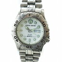 【中古】セイコー SEIKO アルバ アクアギア ALBA AQUAGEAR 200M ダイバーズ ウォッチ 腕時計 クォーツ デイデイト シルバー色 V736-6A10 ■GY18 /MQ メンズ 【ベクトル 古着】 250417(2)