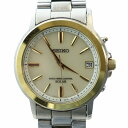 【中古】セイコー SEIKO RADIO WAVE CONTROL スピリット 腕時計 ウォッチ 電波 ソーラー デイト シルバー色 7B52-0AF0 ■GY17 /MQ メンズ 【ベクトル 古着】 250405(2)