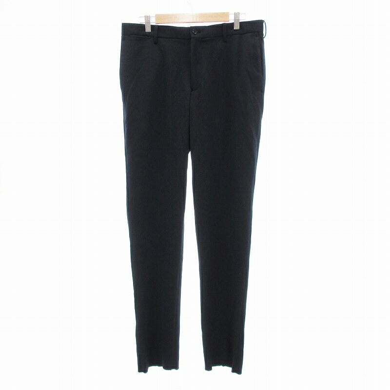 【中古】コムサメン COMME CA MEN スラックス パンツ ストレートシルエット L 紺 /JS メンズ 【ベクトル 古着】 250328
