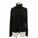 【中古】ヒロココシノ HIROKO KOSHINO タートルネックニット セーター ウール 長袖 11 M 茶 ダークブラウン /FT レディース 【ベクトル 古着】 250327