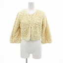 【中古】N.Natural Beauty Basic N.ナチュラルビューティーベーシック ボレロ フェイクファー 長袖 S アイボリー /JS レディース 【ベクトル 古着】 250328(4)