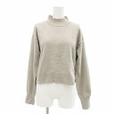 【中古】オペークドットクリップ OPAQUE.CLIP 美品 ニット セーター モックネック 長袖 38 M グレー系 /VU□ 0405 レディース 【ベクト...