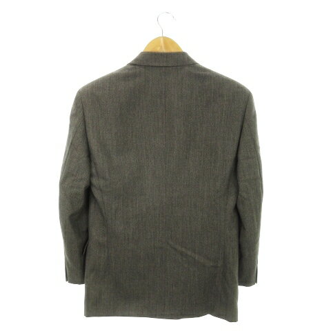 【中古】トロージャン TROJAN シングルスーツ セットアップ 2点セット テーラードジャケット 総裏地 スラックス ウール 90 A3 グレー /MN1 ■GY18 メンズ 【ベクトル 古着】 250415