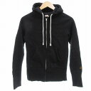【中古】ドレステリア DRESSTERIOR パーカー フーディ フルジップ 裏起毛 長袖 2 M 黒 ブラック /AE レディース 【ベクトル 古着】 250...