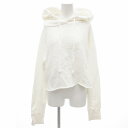 【中古】ローズバッド ROSE BUD パーカー フーディー プルオーバー ショート丈 長袖 F 白 ホワイト /UD レディース 【ベクトル 古着】 2504...