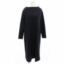 【中古】アンタイトル UNTITLED ワンピース ウール 長袖 ロング 1 紺 ネイビー /VU□ 0421 レディース 【ベクトル 古着】 250421