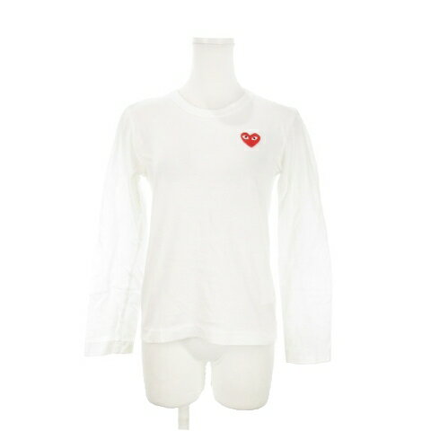 【中古】プレイコムデギャルソン PLAY COMME des GARCONS 長袖Tシャツ ロンT クルーネック 長袖 ロゴワッペン コットン S 白 ホワイト AZ-T117 /AH5 ■GY19 レディース 【ベクトル 古着】 250415 【中古】プレイコムデギャルソン PLAY COMME des GARCONS 長袖Tシャツ ロンT クルーネック 長袖 ロゴワッペン コットン S 白 ホワイト AZ-T117 /AH5 ■GY19 レディース 【ベクトル 古着】 250415