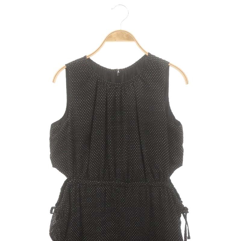 【中古】未使用品 コエル COEL ダブルドットロンパース オールインワン サロペット テーパード ノースリーブ 36 黒 ブラック 183208046 ■PN /MW ■GY36 レディース 【ベクトル 古着】 250413