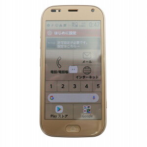 【中古】ドコモ docomo らくらくスマートフォン me 32GB 携帯電話 スマートフォン ドコモ判定◯ 初期化 動作確認済 ゴールド F-01L /MW ■GY11 その他 【ベクトル 古着】 250417