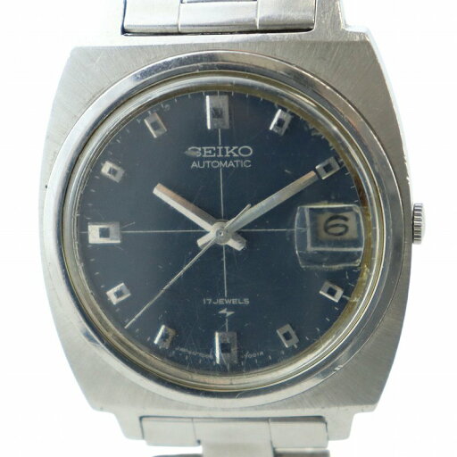 【中古】セイコー SEIKO AUTOMATIC オートマチック 7005-7001 17石 腕時計 ウォッチ 自動巻き デイト カレンダー付き 紺文字盤 シルバー色 ■GY18 /MQ メンズ 【ベクトル 古着】 250424 【中古】セイコー SEIKO AUTOMATIC オートマチック 7005-7001 17石 腕時計 ウォッチ 自動巻き デイト カレンダー付き 紺文字盤 シルバー色 ■GY18 /MQ メンズ 【ベクトル 古着】 250424