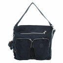 【中古】キプリング KIPLING ショルダーバッグ ハンドバッグ 2WAY ナイロン ゴリラチャーム ロゴ 紺 ネイビー /FF ■GY11 メンズ 【ベクト...
