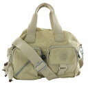 【中古】キプリング KIPLING 2way ショルダーバッグ ハンドバッグ ナイロン ロゴ ゴリラチャーム ベージュ /MW ■GY18 レディース 【ベクト...