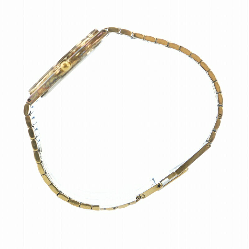 【中古】ジバンシィ GIVENCHY 腕時計 ウォッチ クォーツ 白文字盤 カレンダー付き 4Gロゴ ゴールド色 シルバー色 621 ■GY18 /MQ メンズ 【ベクトル 古着】 250523