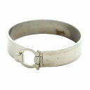 【中古】サルヴァトーレフェラガモ Salvatore Ferragamo バングル ブレスレット アクセサリー ガンチーニ ロゴ シルバー色 ■GY17 /MQ...