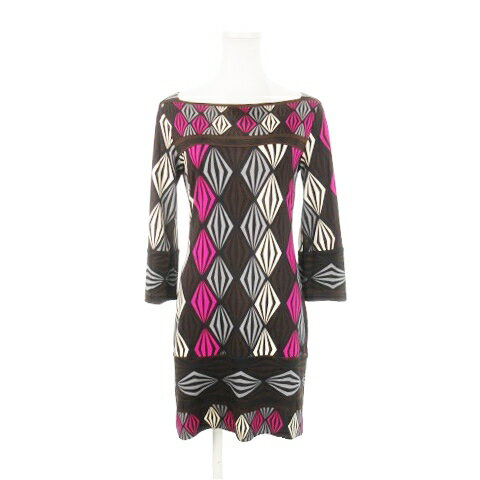 【中古】ダイアンフォンファステンバーグ DIANE von FURSTENBERG チュニック ミニワンピース ボートネック 七分袖 シルク 絹 ストレッチ 総柄 0 S 黒 ブラック /AH23 ■GY19 レディース 【ベクトル 古着】 250514 【中古】ダイアンフォンファステンバーグ DIANE von FURSTENBERG チュニック ミニワンピース ボートネック 七分袖 シルク 絹 ストレッチ 総柄 0 S 黒 ブラック /AH23 ■GY19 レディース 【ベクトル 古着】 250514