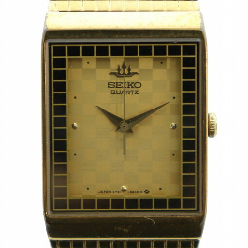 【中古】セイコー SEIKO ギャラクシー GALAXY 腕時計 ウォッチ クォーツ ロゴ スクエア ゴールド色 5Y91-505A ■GY18 /MQ メンズ 【ベクトル 古着】 250619 【中古】セイコー SEIKO ギャラクシー GALAXY 腕時計 ウォッチ クォーツ ロゴ スクエア ゴールド色 5Y91-505A ■GY18 /MQ メンズ 【ベクトル 古着】 250619