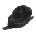 【中古】ノーブランド ファーマフラー ファーティペット ミンク 毛皮 チェーンデザイン 黒 ブラック /CK13 ■GY18 レディース 【ベクトル 古着】 250522