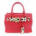 【中古】ダイアナ DIANA ショルダーバッグ ハンドバッグ 2WAY ダルメシアン柄 赤 レッド /UO ■GY13 レディース 【ベクトル 古着】 2505...