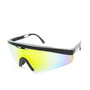 【中古】モンベル Montbell サングラス スポーツグラス ラウンドシェイプ マルチパーパス ミラーレンズ 偏光レンズ 黒 ブラック /AH14 メンズ レ...